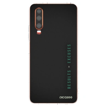 Picasee silikónový prehľadný obal pre Huawei P30 - Results x Excuses