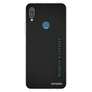Picasee silikónový prehľadný obal pre Huawei Y6 2019 - Results x Excuses