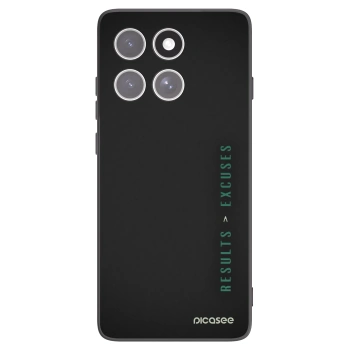 Picasee silikónový čierny obal pre Motorola Edge 60 Pro - Results x Excuses