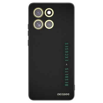 Picasee silikónový čierny obal pre Motorola Moto G86 5G - Results x Excuses