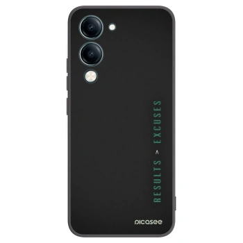Picasee silikónový čierny obal pre Vivo Y29s 5G - Results x Excuses