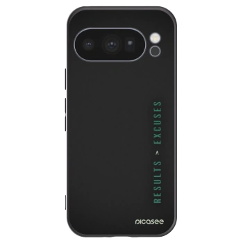 Picasee silikónový čierny obal pre Google Pixel 10 Pro - Results x Excuses