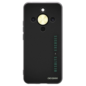 Picasee silikónový čierny obal pre Honor Magic8 Lite 5G - Results x Excuses