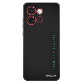 Picasee silikónový čierny obal pre Motorola Edge 60 Neo 5G - Results x Excuses