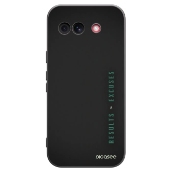 Picasee silikónový čierny obal pre Google Pixel 10a - Results x Excuses