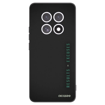Picasee silikónový čierny obal pre Xiaomi Redmi Note 15 5G - Results x Excuses