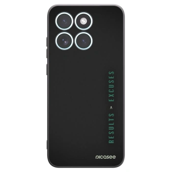 Picasee silikónový čierny obal pre Motorola Edge 70 Fusion - Results x Excuses