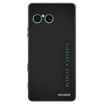 Picasee silikónový čierny obal pre Sony Xperia 10 VII - Results x Excuses
