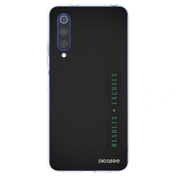 Picasee silikónový prehľadný obal pre Xiaomi Mi 9 SE - Results x Excuses