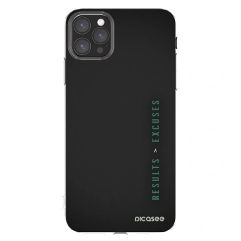 Picasee silikónový prehľadný obal pre Apple iPhone 11 Pro Max - Results x Excuses