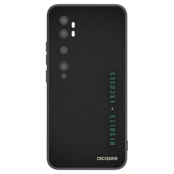 Picasee silikónový čierny obal pre Xiaomi Mi Note 10 (Pro) - Results x Excuses