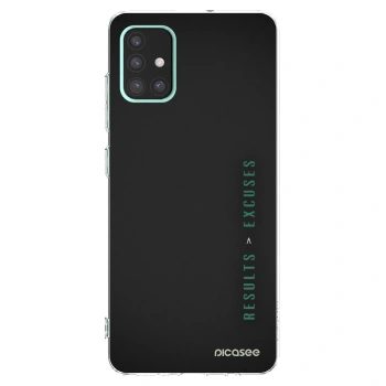 Picasee silikónový prehľadný obal pre Samsung Galaxy A51 A515F - Results x Excuses
