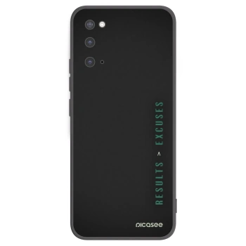 Picasee silikónový čierny obal pre Samsung Galaxy S20 G980F - Results x Excuses