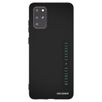 Picasee silikónový čierny obal pre Samsung Galaxy S20+ G985F - Results x Excuses