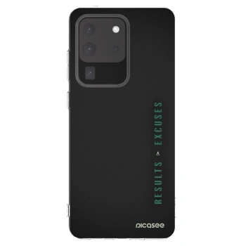 Picasee silikónový prehľadný obal pre Samsung Galaxy S20 Ultra 5G G988F - Results x Excuses