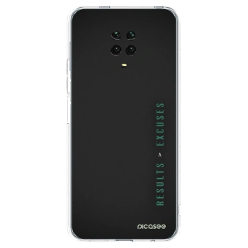 Picasee silikónový prehľadný obal pre Xiaomi Redmi Note 9 Pro - Results x Excuses
