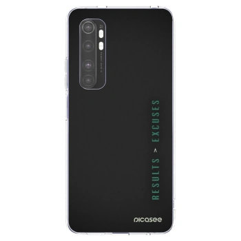 Picasee silikónový prehľadný obal pre Xiaomi Mi Note 10 Lite - Results x Excuses