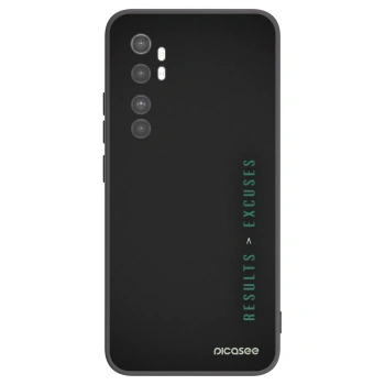 Picasee silikónový čierny obal pre Xiaomi Mi Note 10 Lite - Results x Excuses