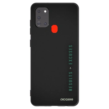 Picasee silikónový čierny obal pre Samsung Galaxy A21s - Results x Excuses