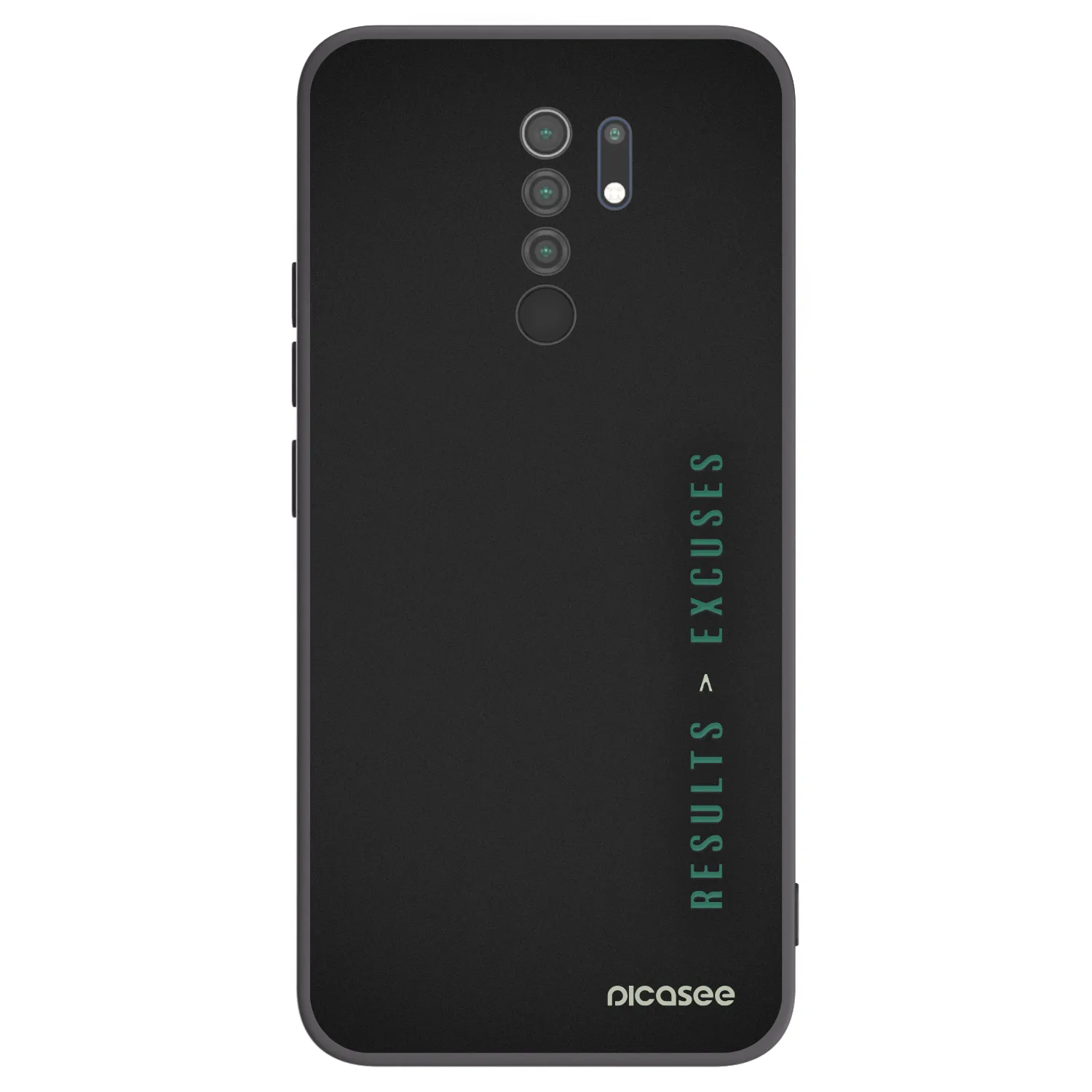 Picasee silikónový čierny obal pre Xiaomi Redmi 9 - Results x Excuses