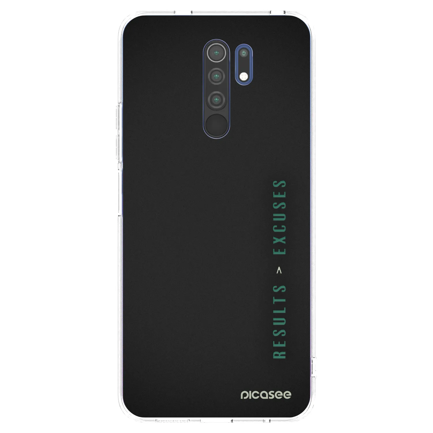 Silikónový prehľadný obal pre Xiaomi Redmi 9 - Results x Excuses