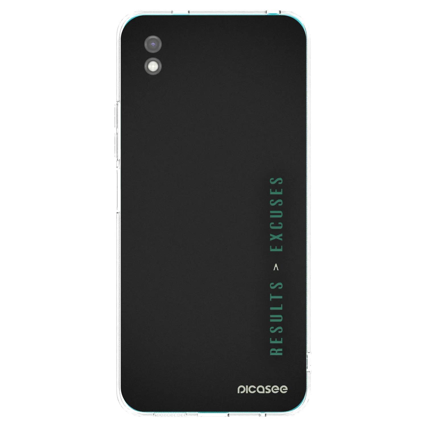 Picasee silikónový čierny obal pre Xiaomi Redmi 9A - Results x Excuses