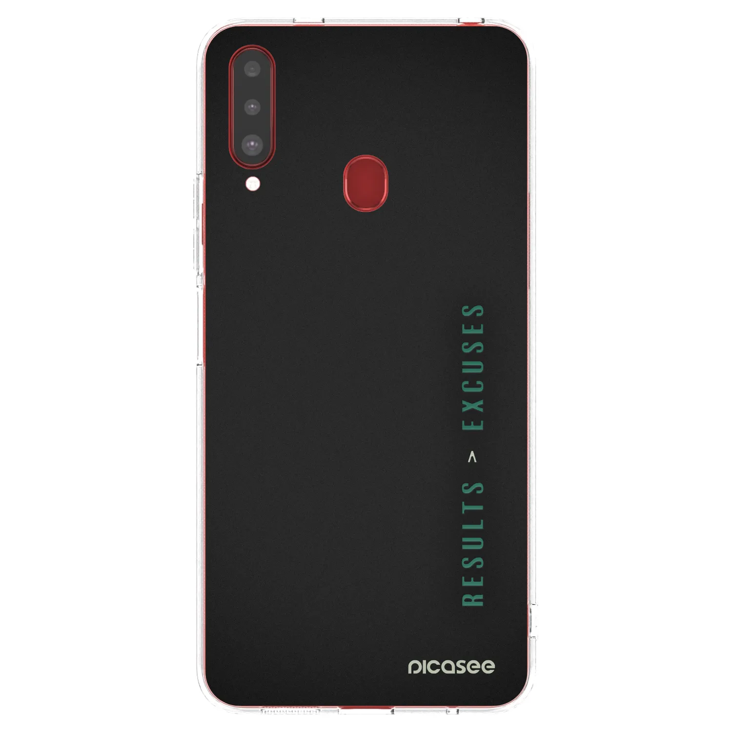 Picasee silikónový prehľadný obal pre Samsung Galaxy A20s - Results x Excuses