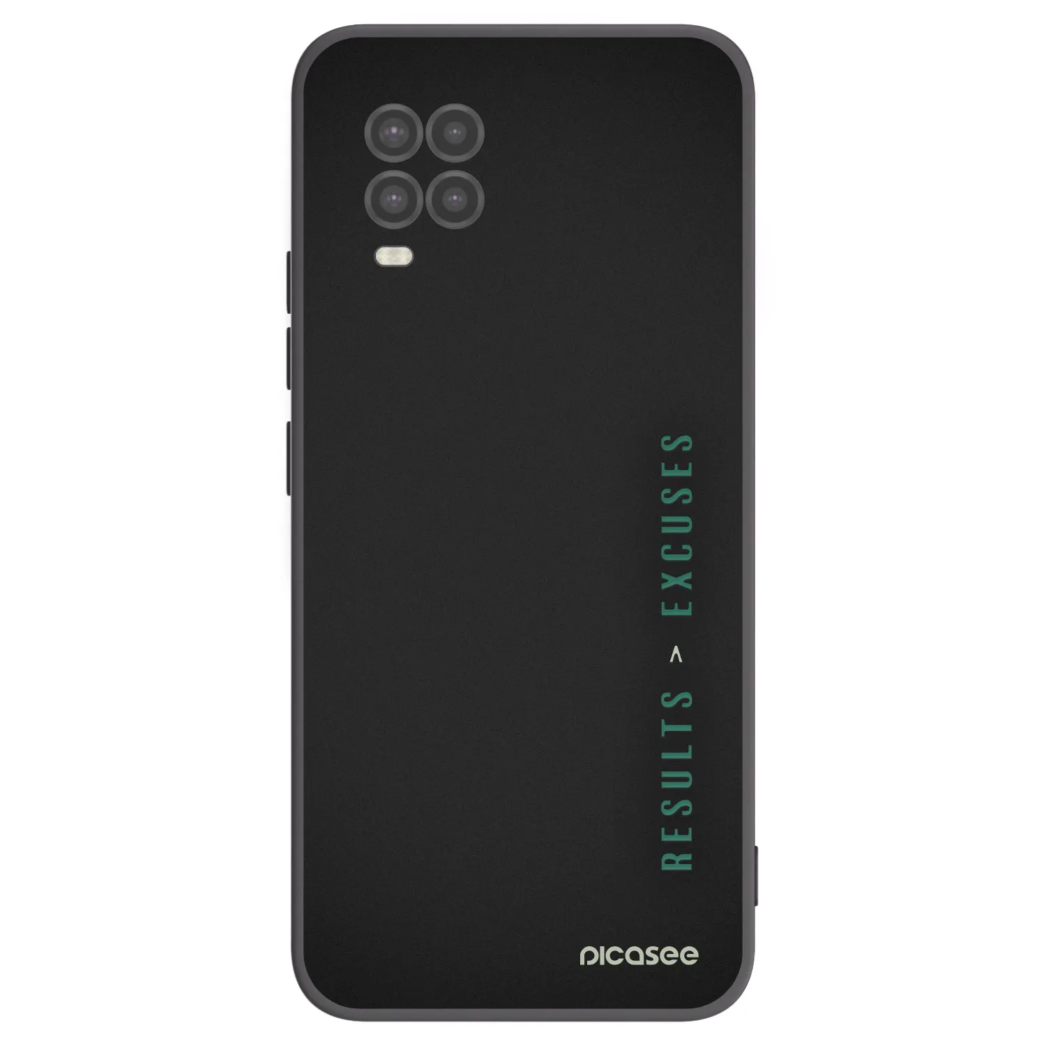 Picasee silikónový čierny obal pre Xiaomi Mi 10 Lite - Results x Excuses