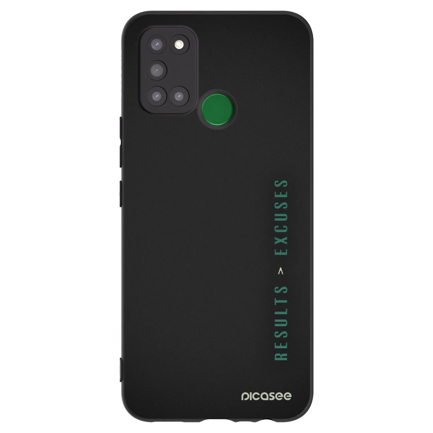 Picasee silikónový čierny obal pre Realme 7i - Results x Excuses
