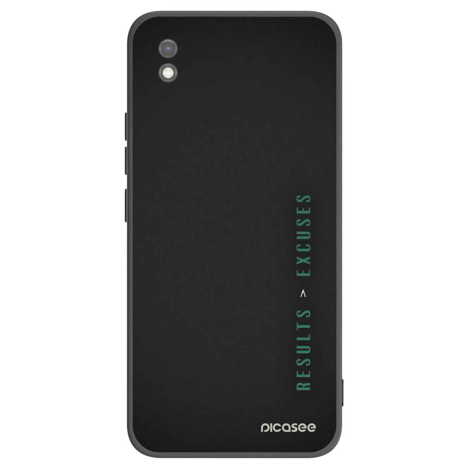 Picasee silikónový čierny obal pre Xiaomi Redmi 9AT - Results x Excuses