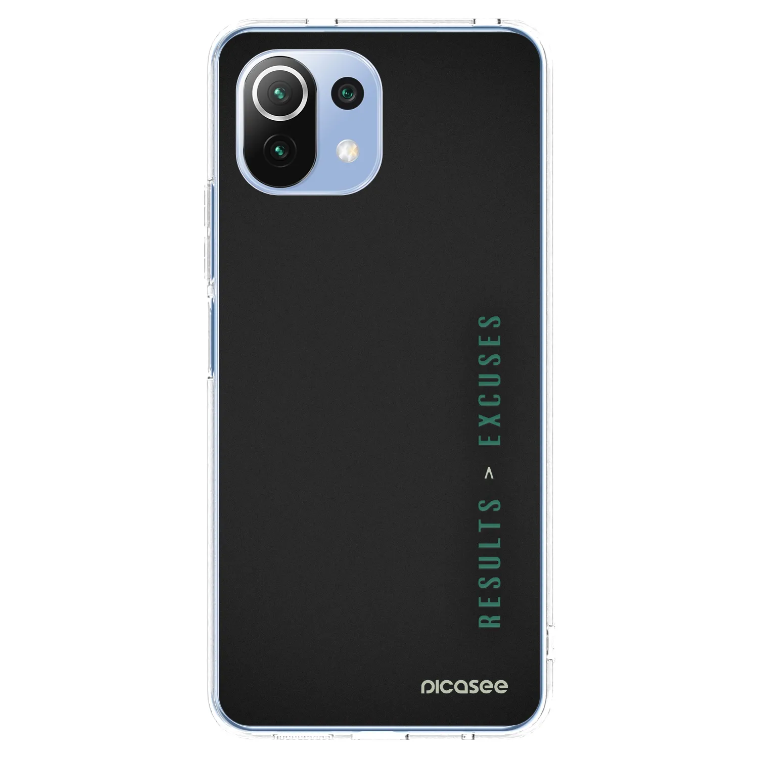 Silikónový prehľadný obal pre Xiaomi Mi 11 Lite - Results x Excuses