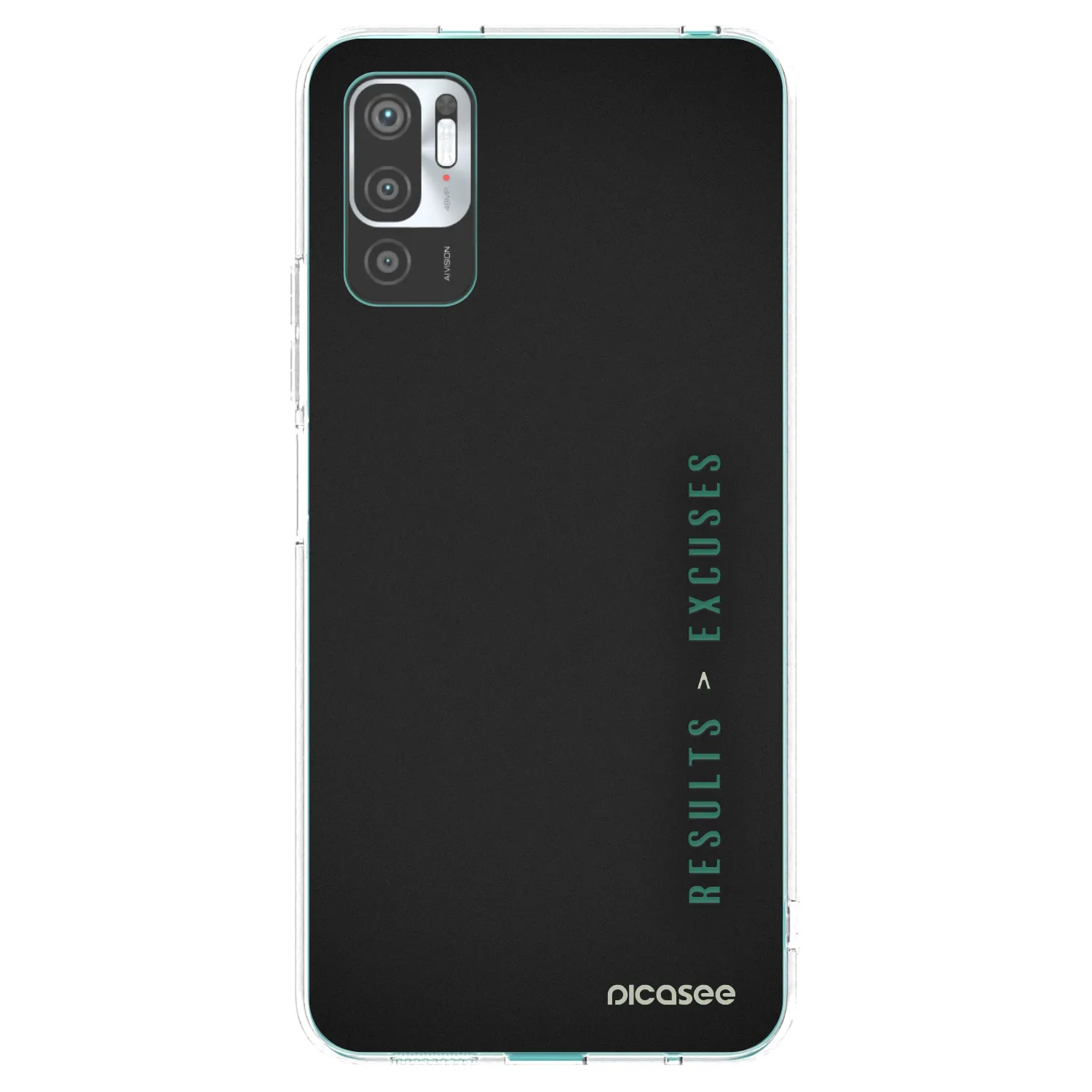 Silikónový prehľadný obal pre Xiaomi Redmi Note 10 5G - Results x Excuses