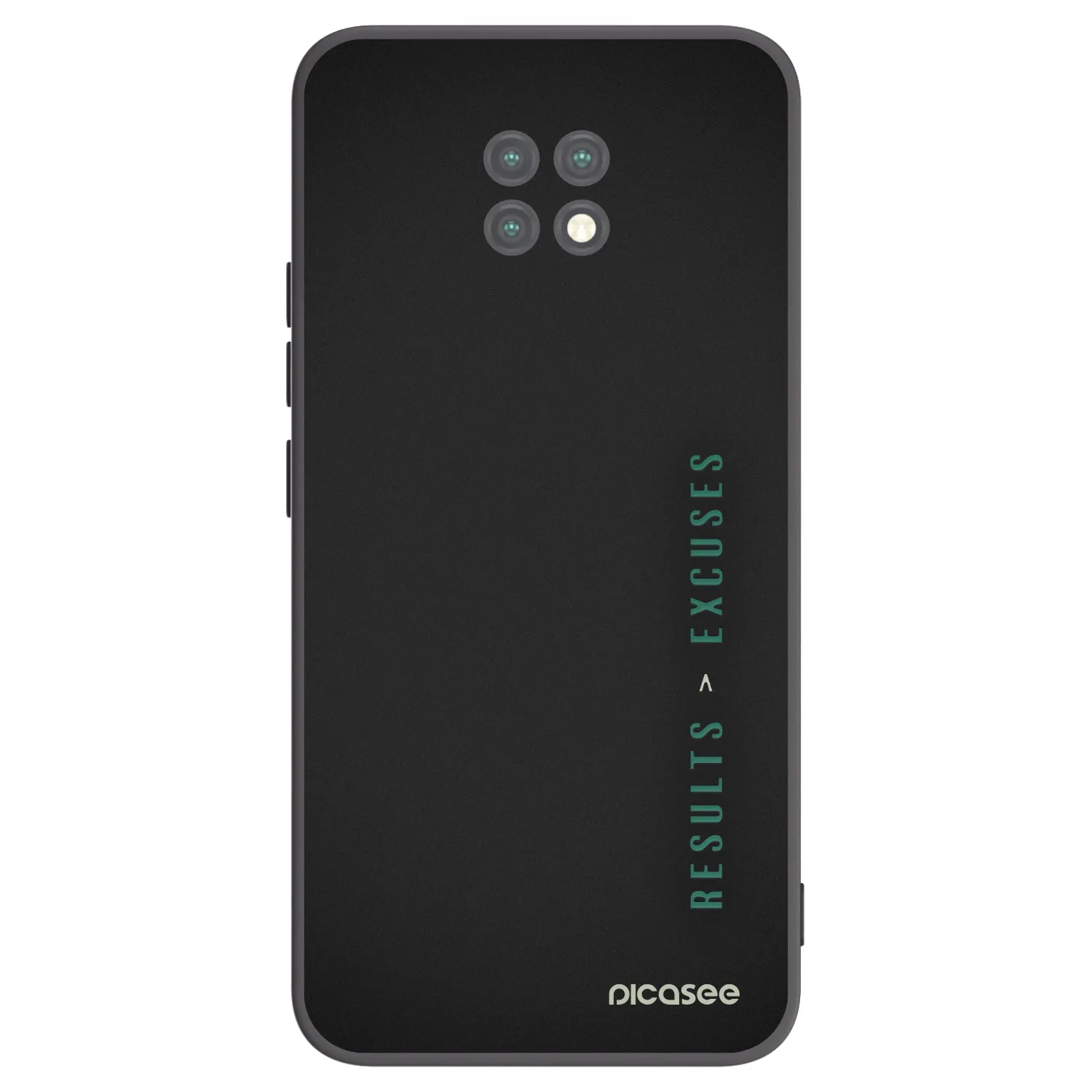Picasee silikónový čierny obal pre Xiaomi Redmi Note 9T - Results x Excuses