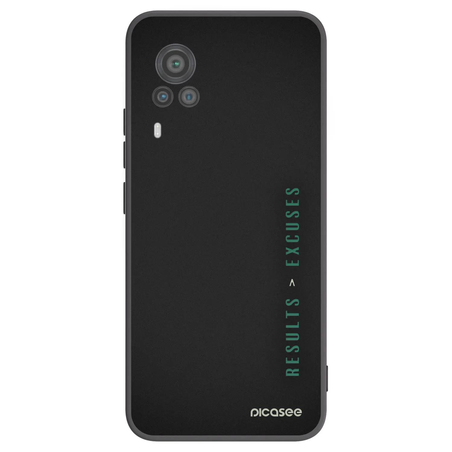 Picasee silikónový čierny obal pre Vivo X60 Pro 5G - Results x Excuses