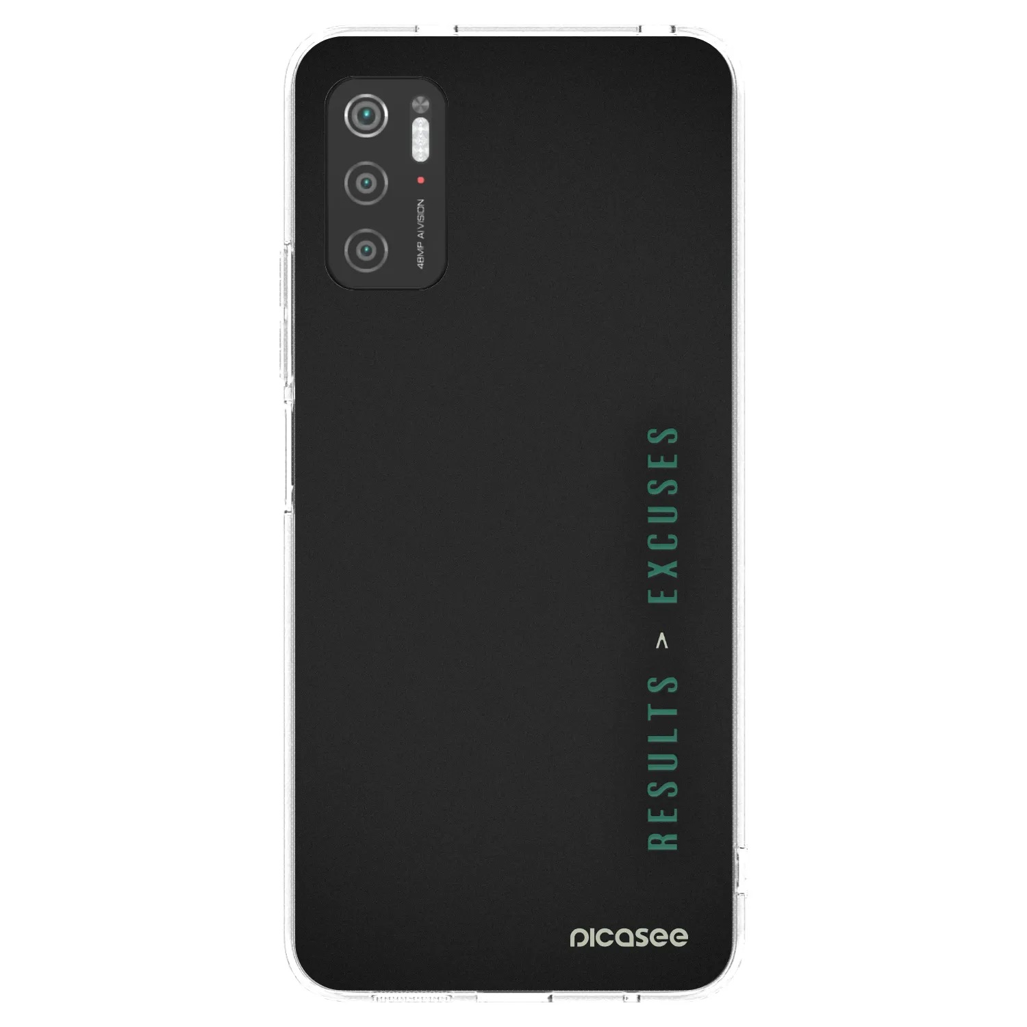 Silikónový prehľadný obal pre Xiaomi Poco M3 Pro 5G - Results x Excuses