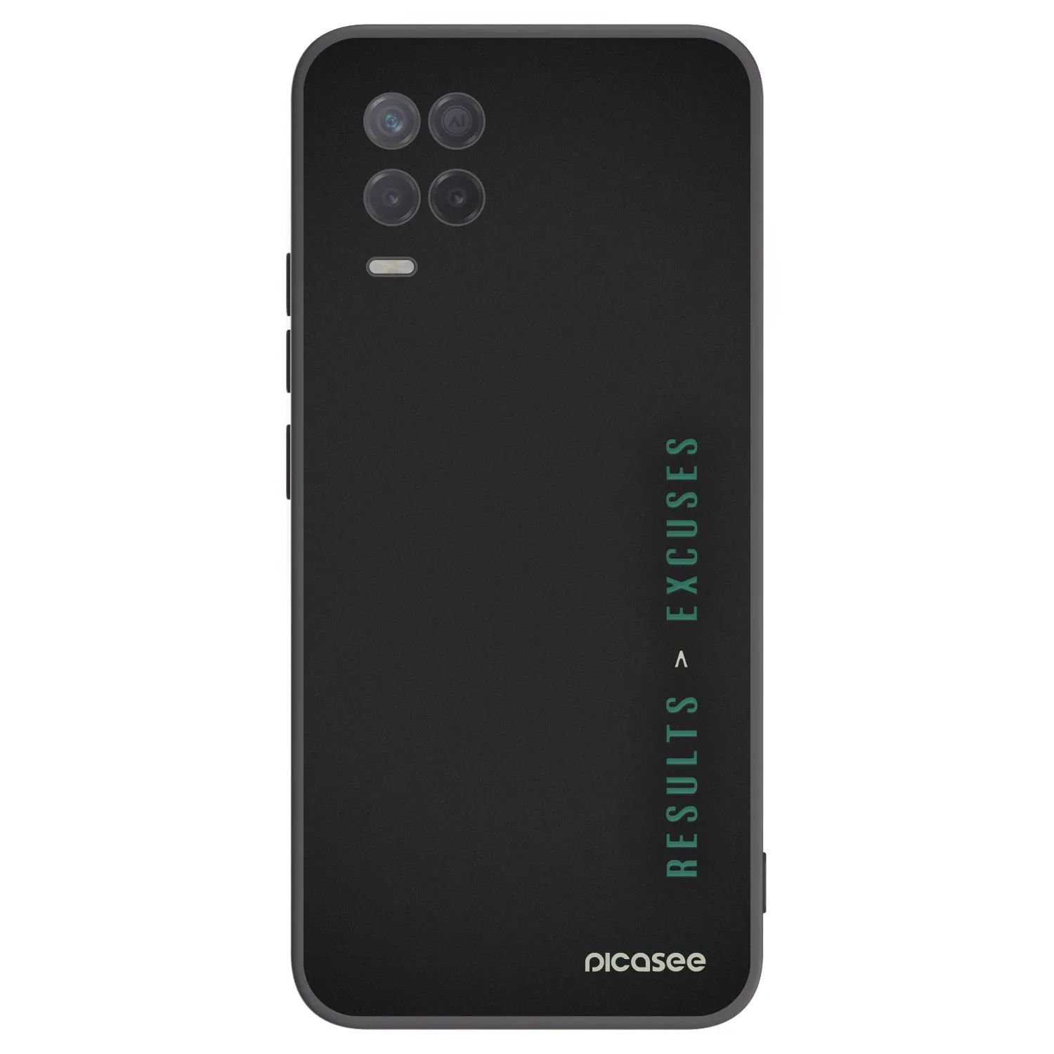 Picasee silikónový čierny obal pre Realme 8 5G - Results x Excuses
