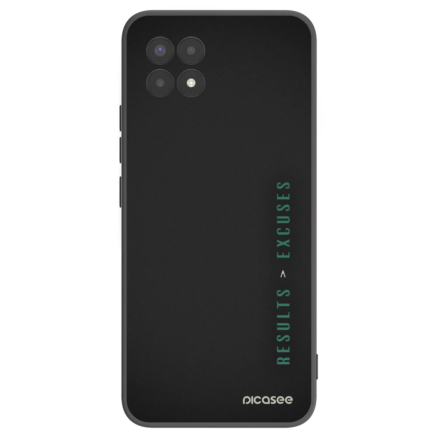 Picasee silikónový čierny obal pre Realme 8i - Results x Excuses