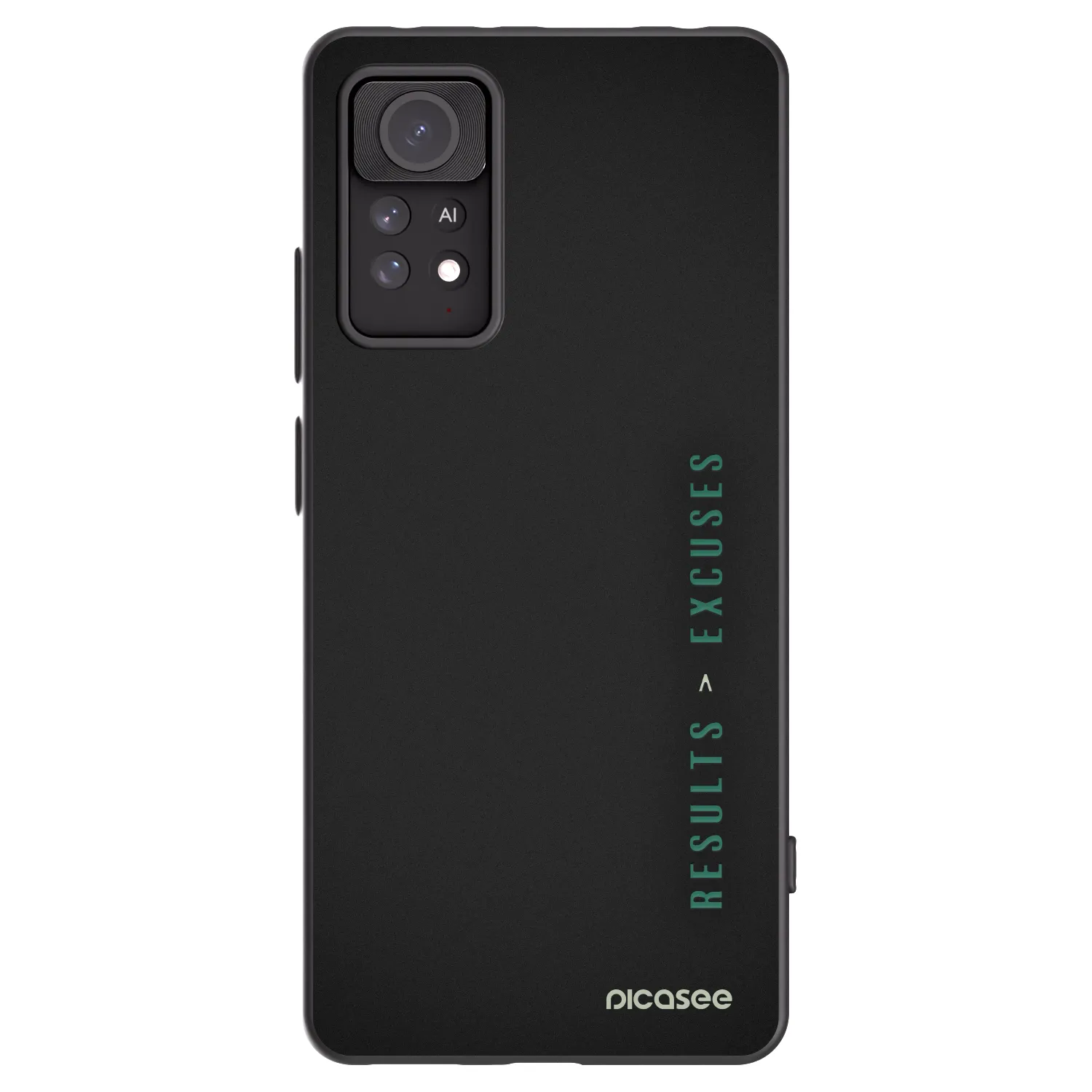 Picasee silikónový čierny obal pre Xiaomi Redmi Note 11 Pro - Results x Excuses