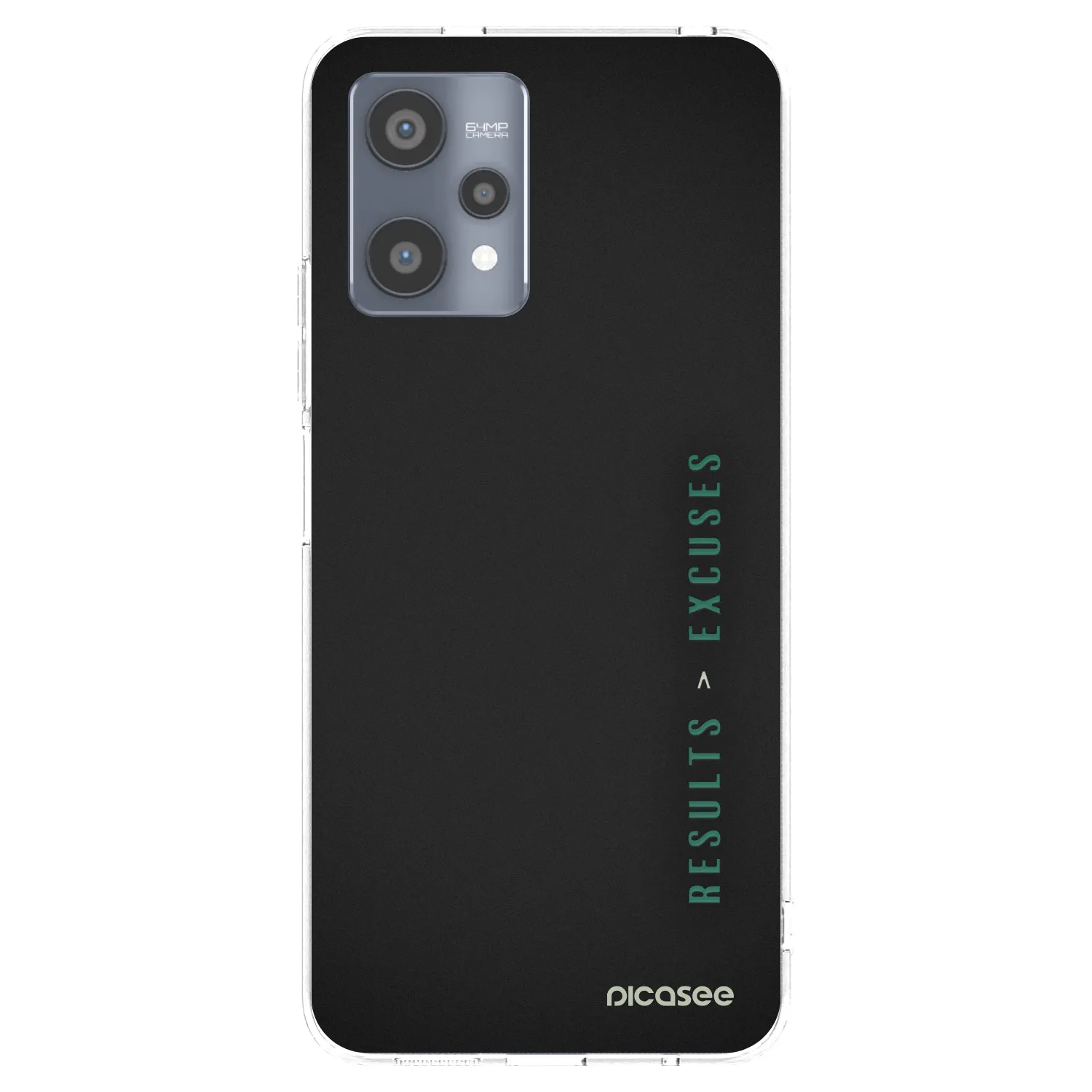 Picasee silikónový prehľadný obal pre Realme 9 Pro 5G - Results x Excuses