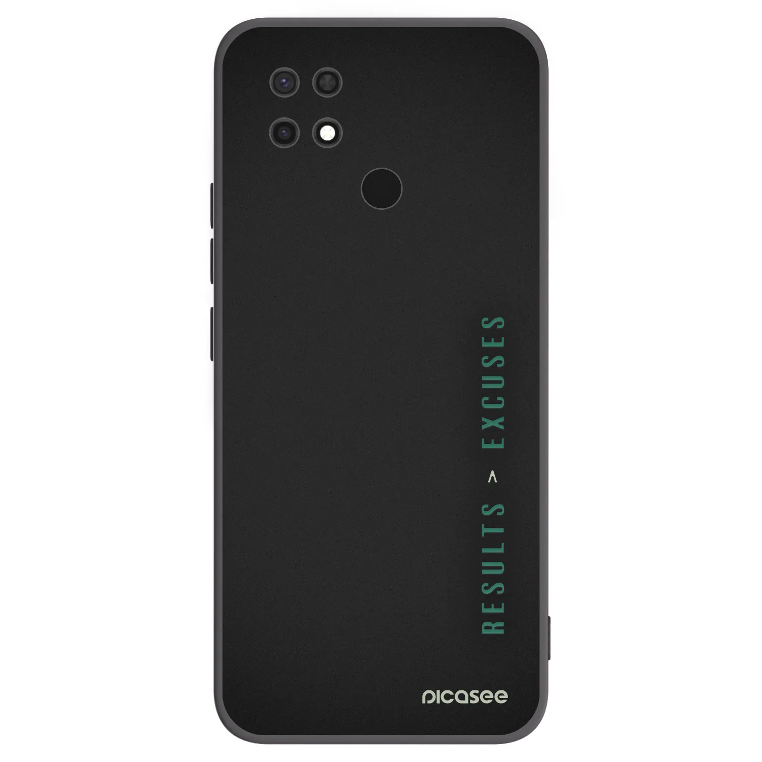 Picasee silikónový čierny obal pre Xiaomi Redmi 10C - Results x Excuses