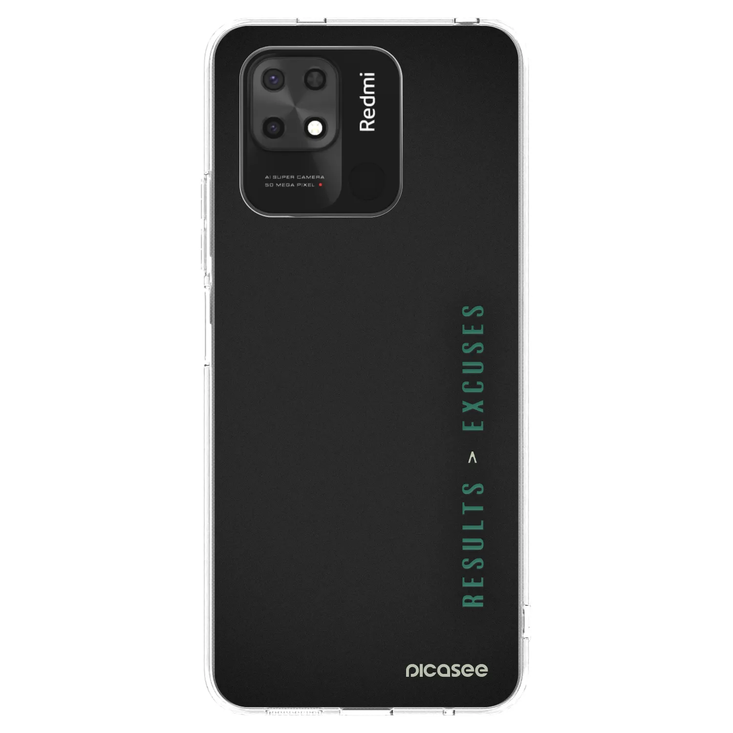 Silikónový prehľadný obal pre Xiaomi Redmi 10C - Results x Excuses