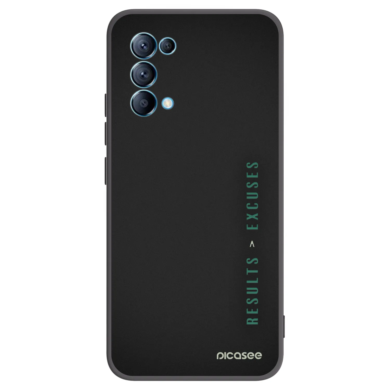 Picasee silikónový čierny obal pre OPPO Reno 5 5G - Results x Excuses