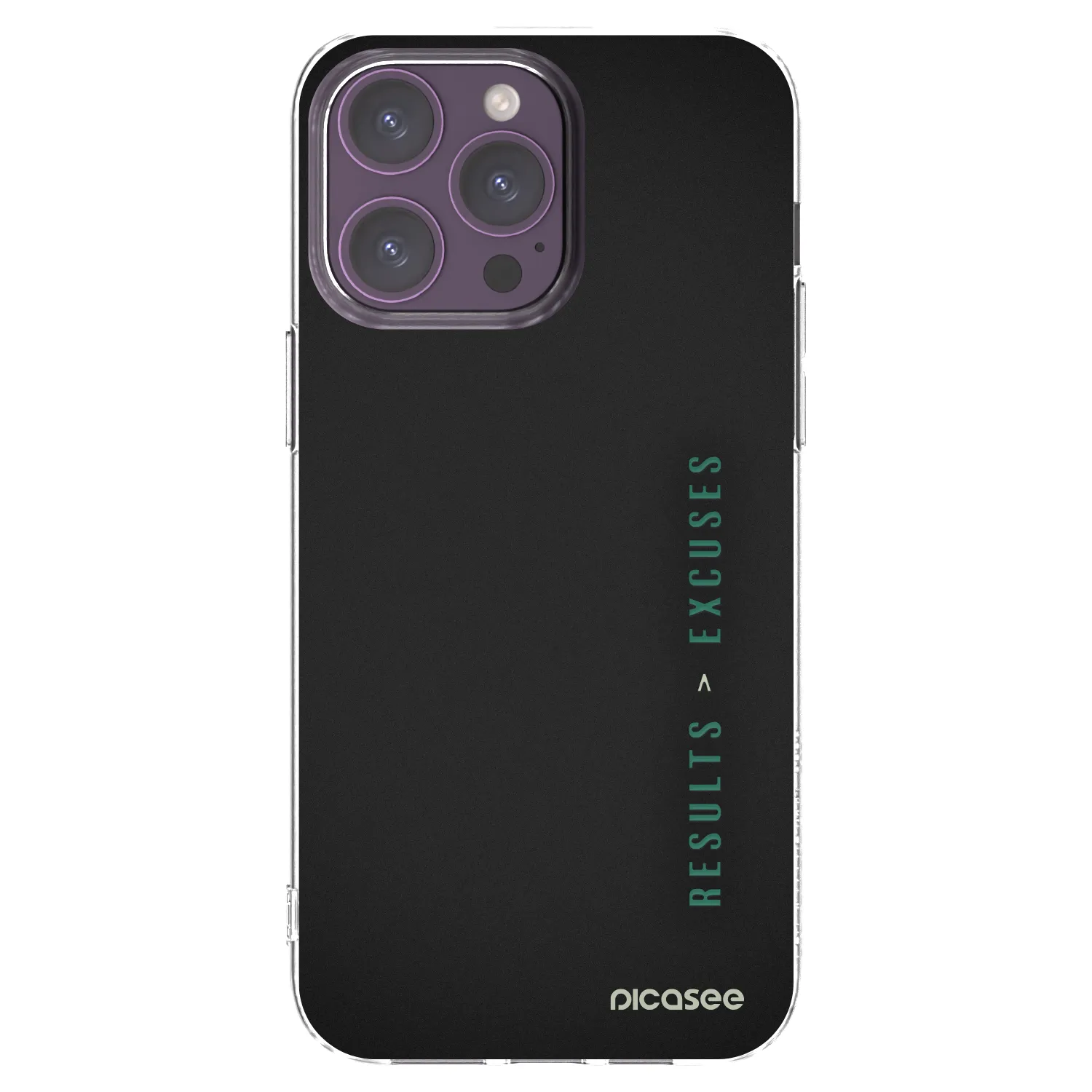 Picasee silikónový prehľadný obal pre Apple iPhone 14 Pro Max - Results x Excuses