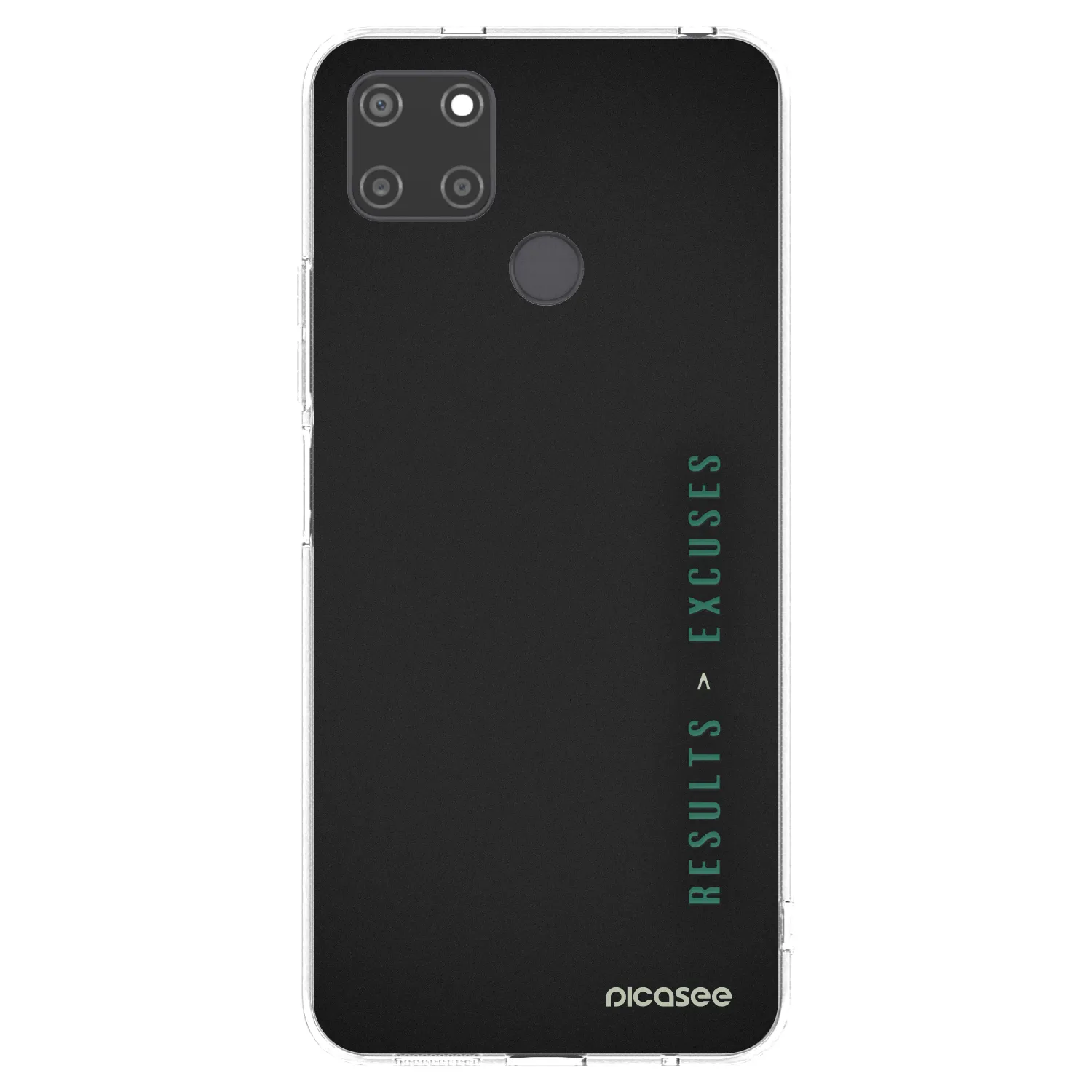 Picasee silikónový prehľadný obal pre Realme C21Y - Results x Excuses