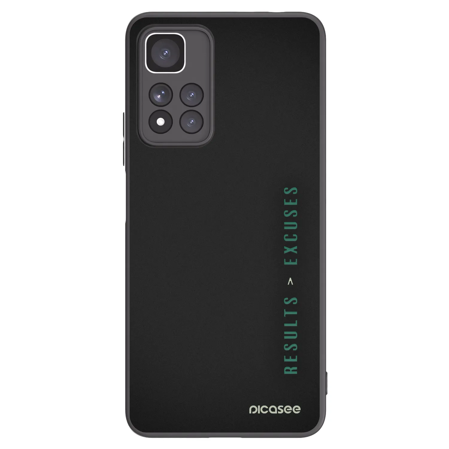 Silikónový čierny obal pre Xiaomi Redmi Note 11 Pro+ 5G - Results x Excuses