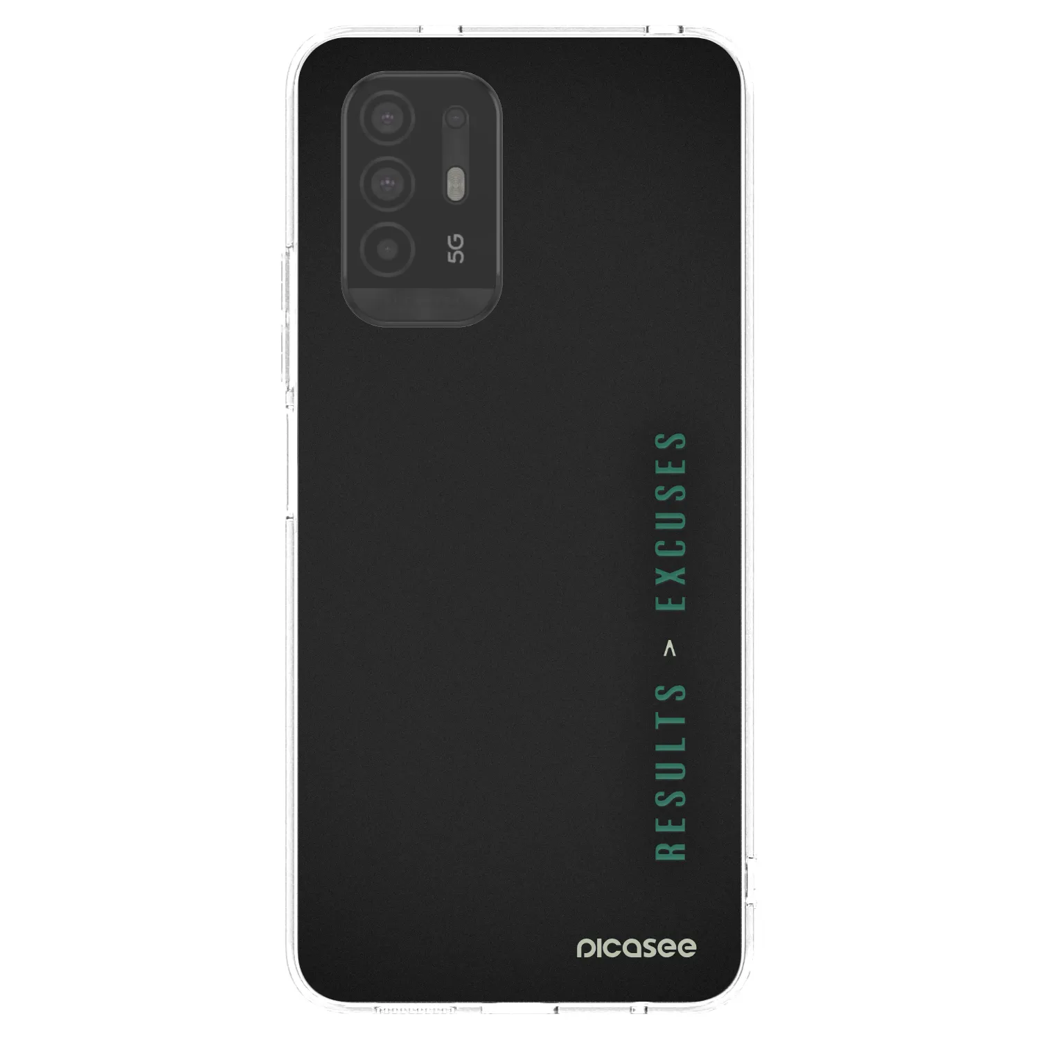 Silikónový prehľadný obal pre OPPO A94 5G - Results x Excuses