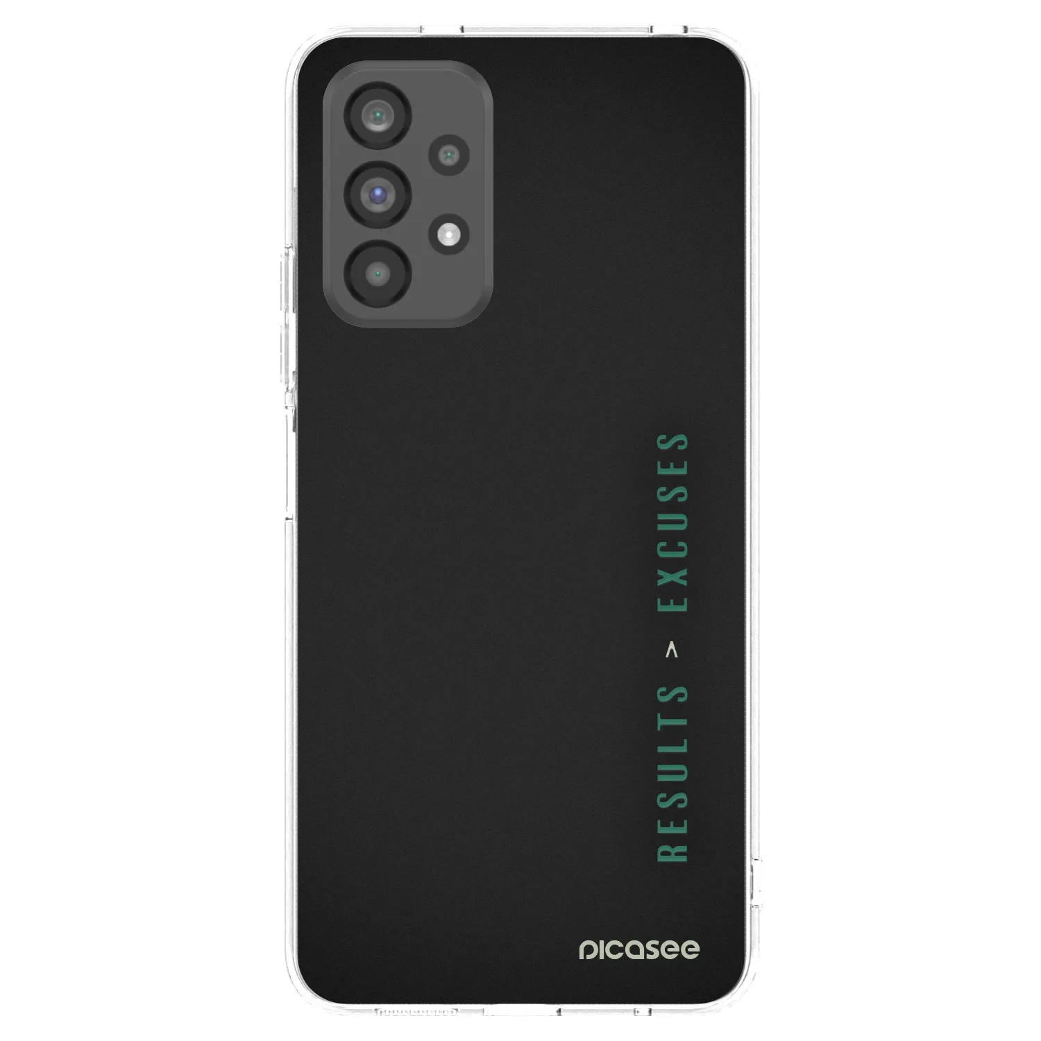 Picasee silikónový prehľadný obal pre Samsung Galaxy A73 5G - Results x Excuses