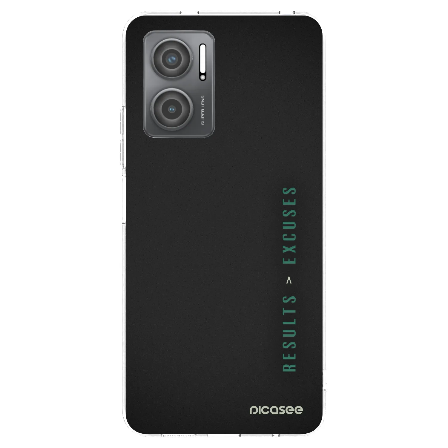 Silikónový prehľadný obal pre Xiaomi Redmi 10 5G - Results x Excuses