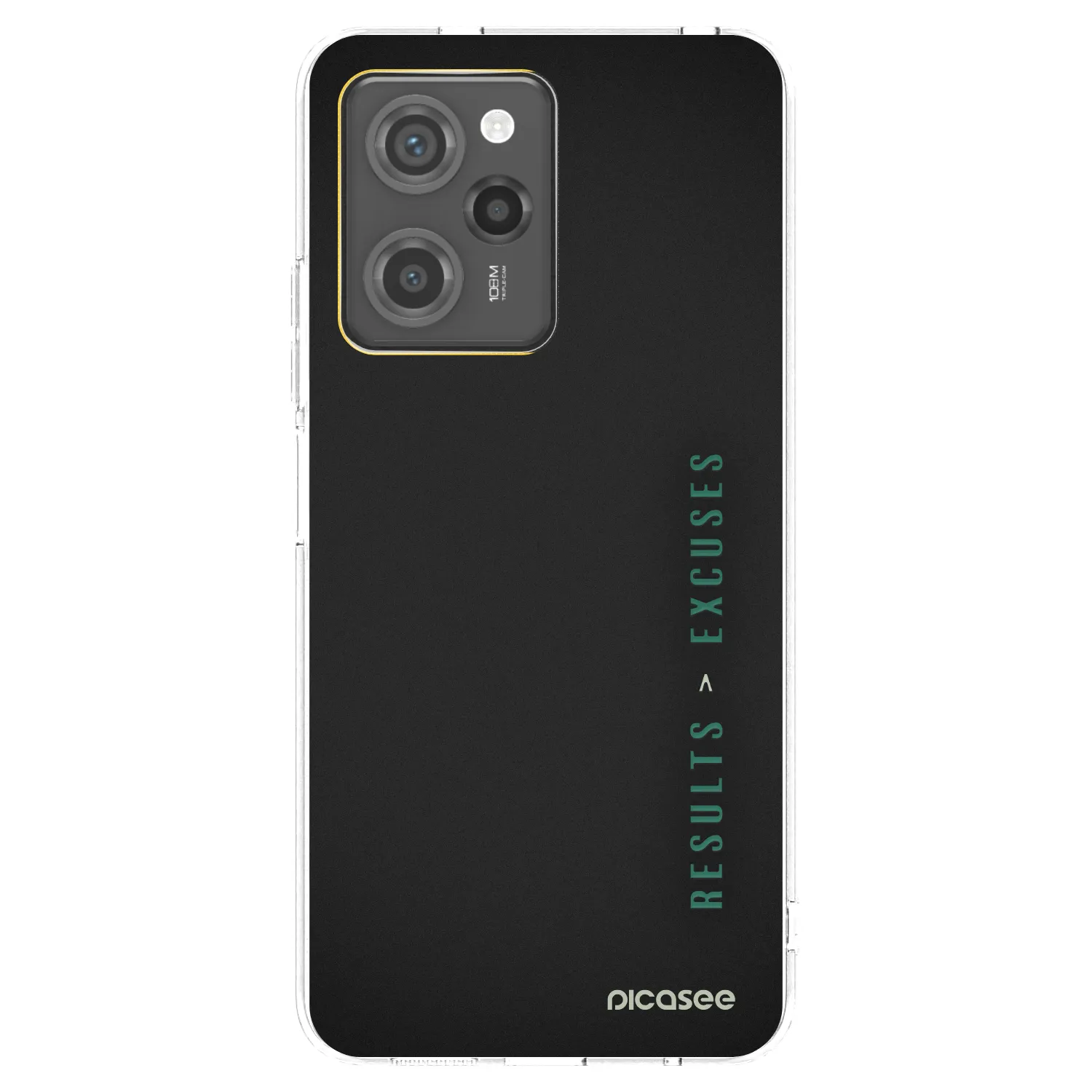 Picasee silikónový čierny obal pre Xiaomi Poco X5 Pro - Results x Excuses