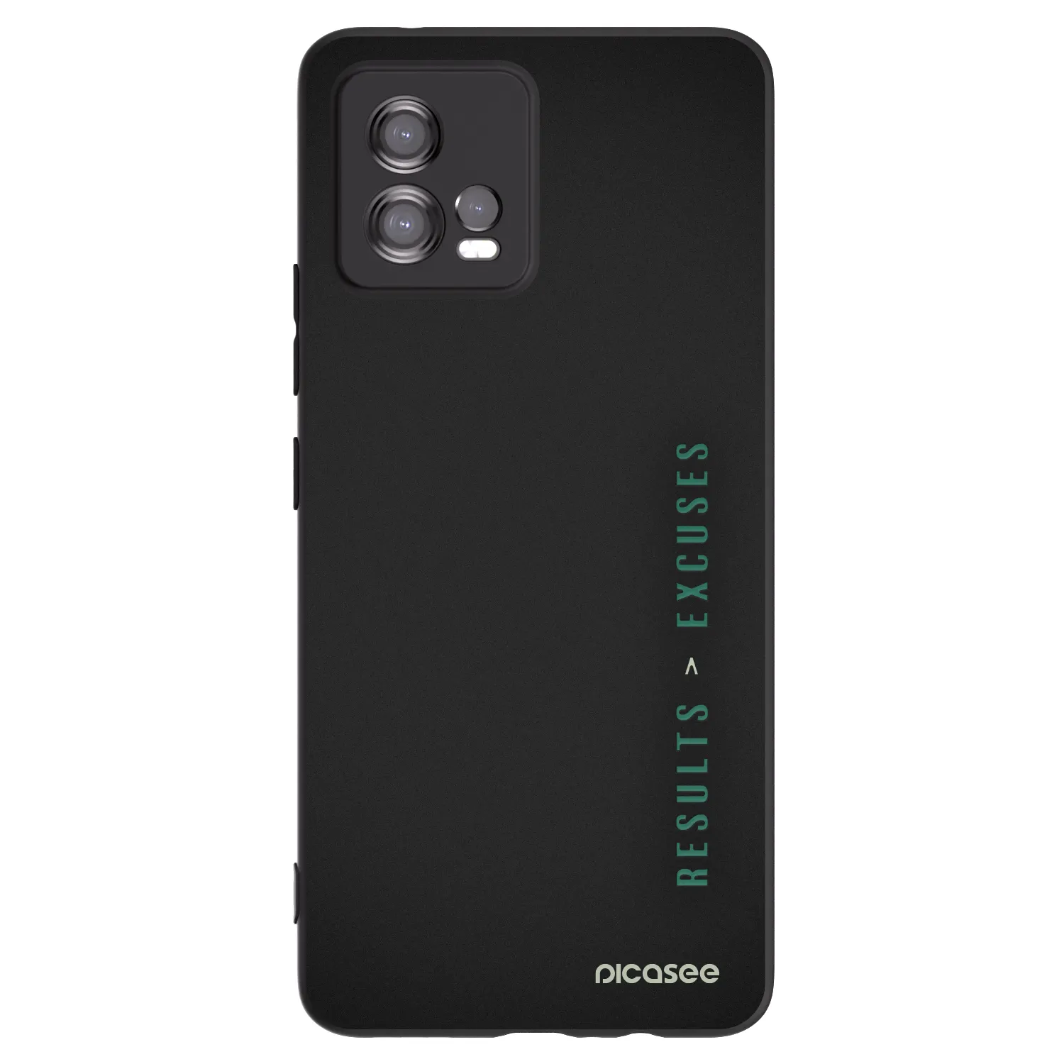 Picasee silikónový čierny obal pre Motorola Moto G72 - Results x Excuses
